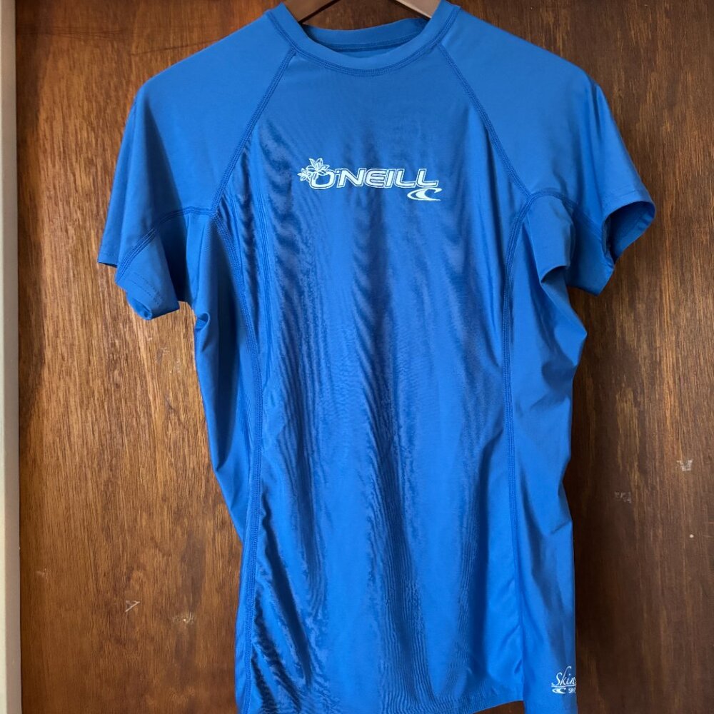 O'Neill Rash Guard - Royal Blue, Snug Fit, Good Condition